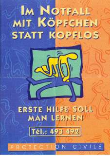 Affiche "Erste Hilfe"