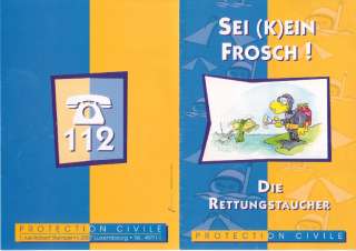 Dépliant du Groupe des Hommes-Grenouilles (version allemande)