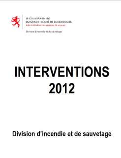 Le rapport des interventions 2012 est en ligne