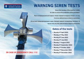 Test mensuel du réseau de sirènes du pays 