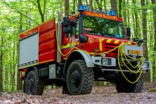 Exercice feu de forêt à Echternach
