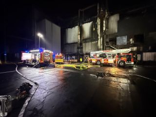 Feu d’envergure sur le site Goodyear à Colmar Berg