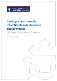 Catalogue des chasubles d’identification des fonctions opérationnelles